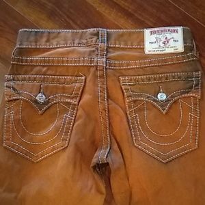 True religion jeans orange size 32